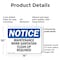 Signmission Maintenance Work Sanitation Clean-Up Required, 14 in W x Rectangle, Plastic OS-2PACK-NS-P-1014-L-14118 - alternate 2